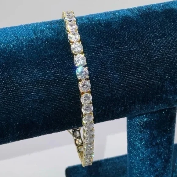 18k 30ct Tennis Bracelet - Picture 8 of 14